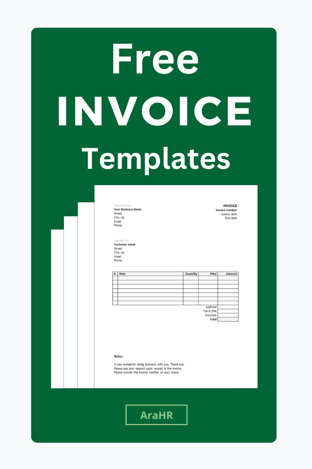 Free Invoice Template: Create Professional Invoices Easily