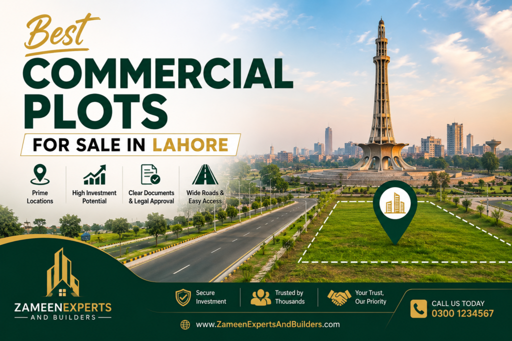 Best Commercial Plots for Sale in Lahore ZameenExpertsAndBuilders