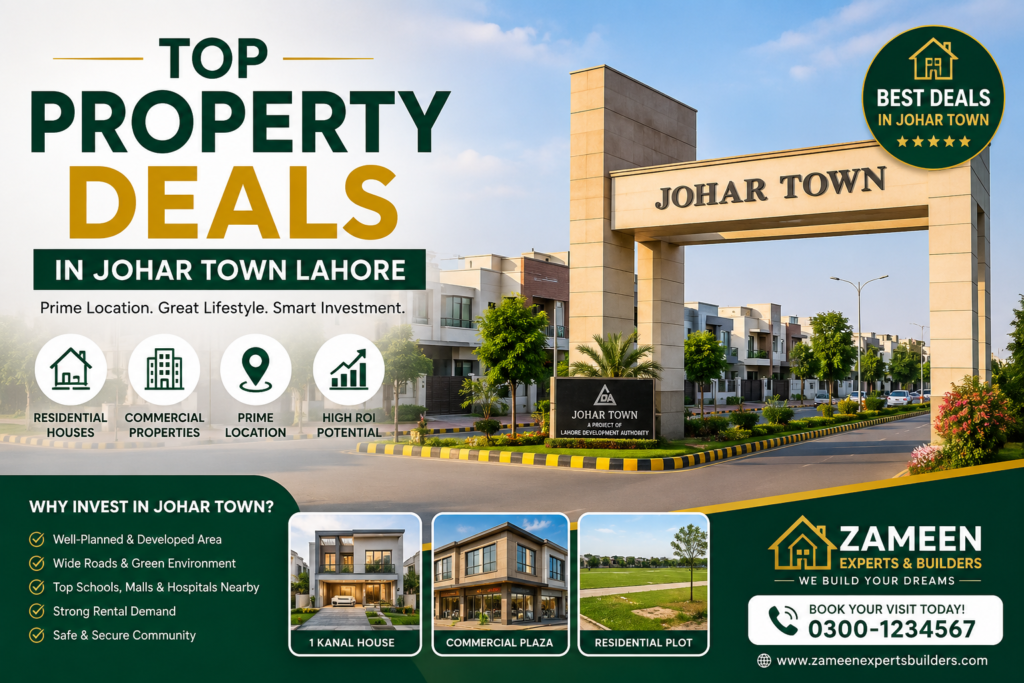 Top Property Deals in Johar Town Lahore