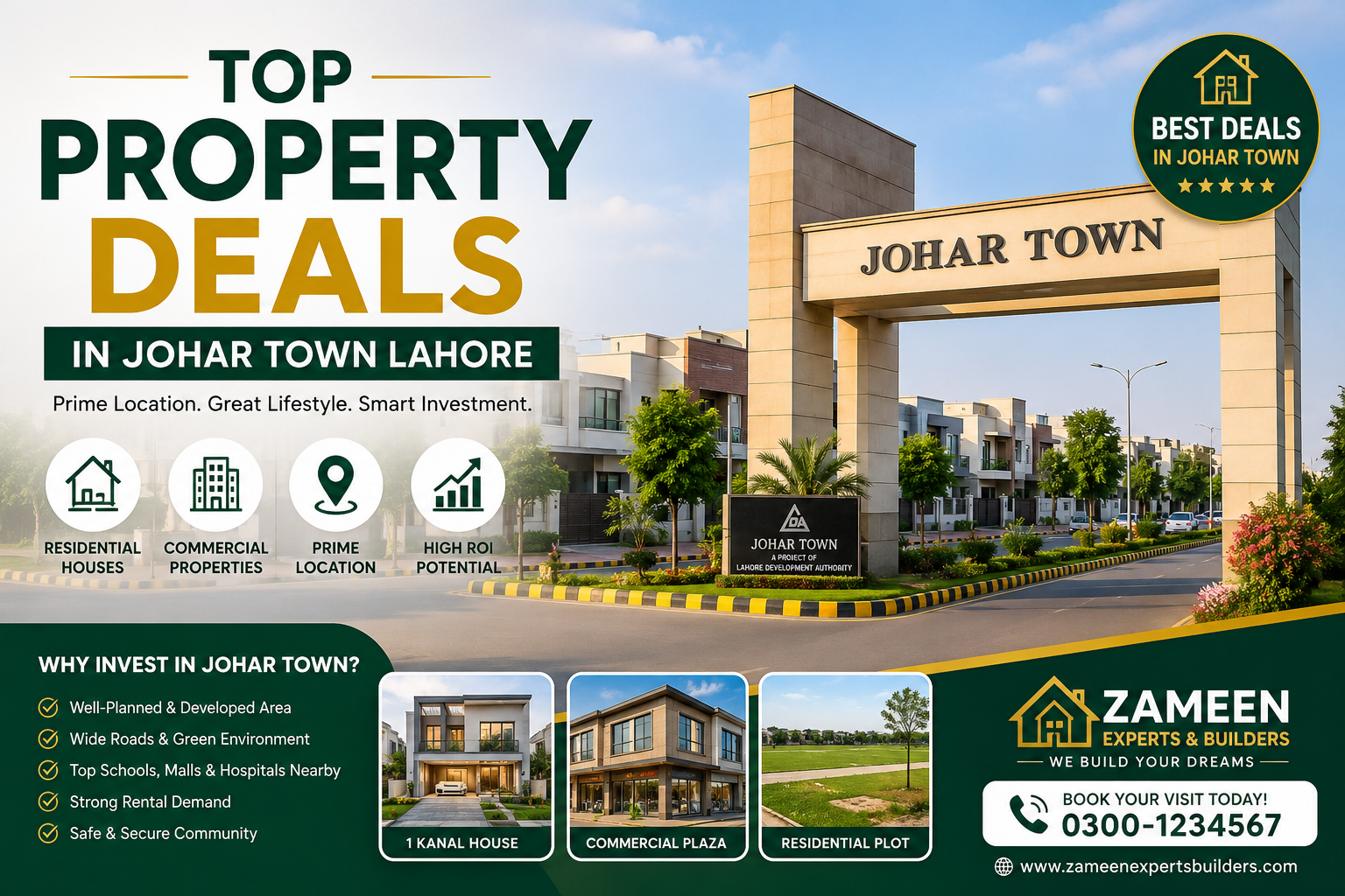 Top Property Deals in Johar Town Lahore